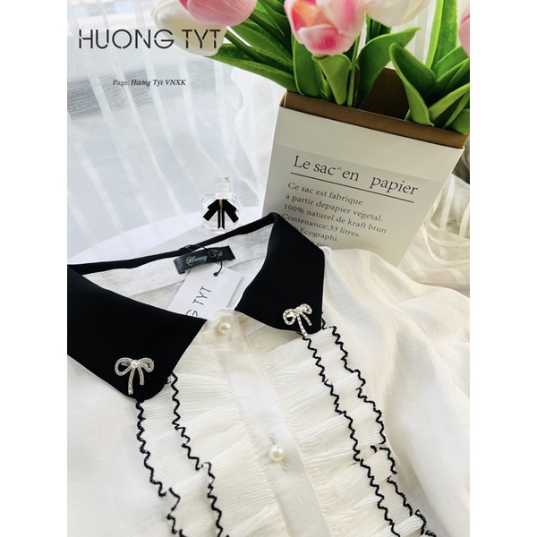 Áo somi ngắn tay thiết kế Diana DESIGN BY HUONGTYT