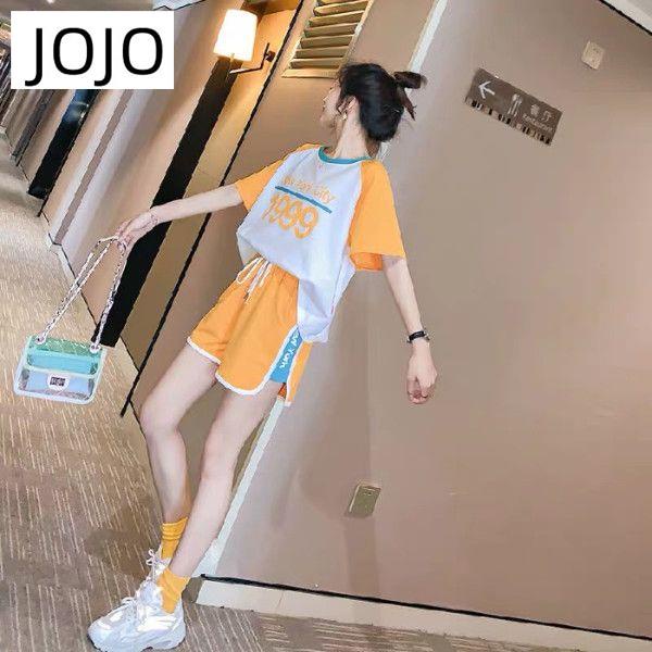 Bộ Đồ Thể Thao Hai Mảnh Dáng Rộng Phong Cách Hàn Quốc Thời Trang Mùa Hè Mới Cho Nữ