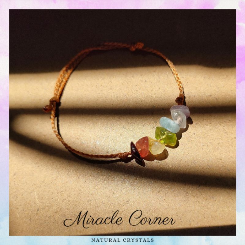 Vòng tay 7 đ.á chakra mini