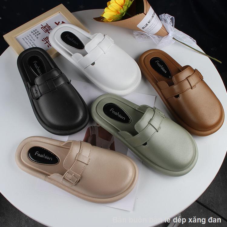Bao Đầu dép đi trong nhà áo khoác ngoài thời trang phù hợp với tất cả các trận đấu giày đi biển giày phẳng nhà dép chống