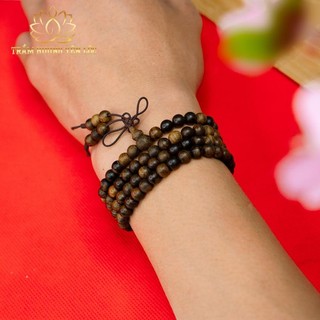 Vòng Trầm Indo 108 Hạt - Mùi Thơm Mạnh