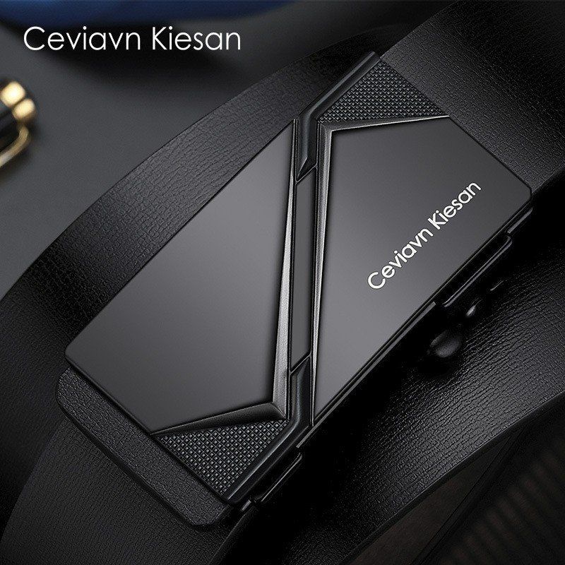 Thắt lưng nam bản nhỏ 3,2cm, dây nịt nam chữ H , nịt da nam khóa tự động thiết kế luôn trong giấu dây