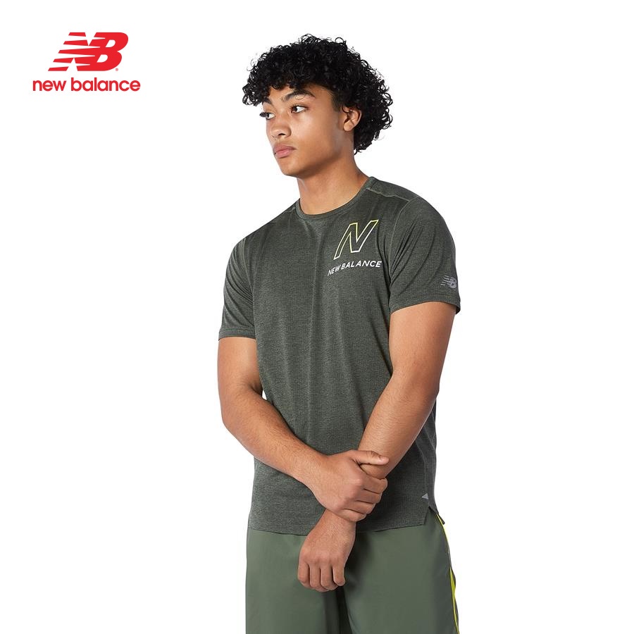 Áo thun tay ngắn thể thao nam New Balance Printed Impact Run - MT01235NSC (form quốc tế)