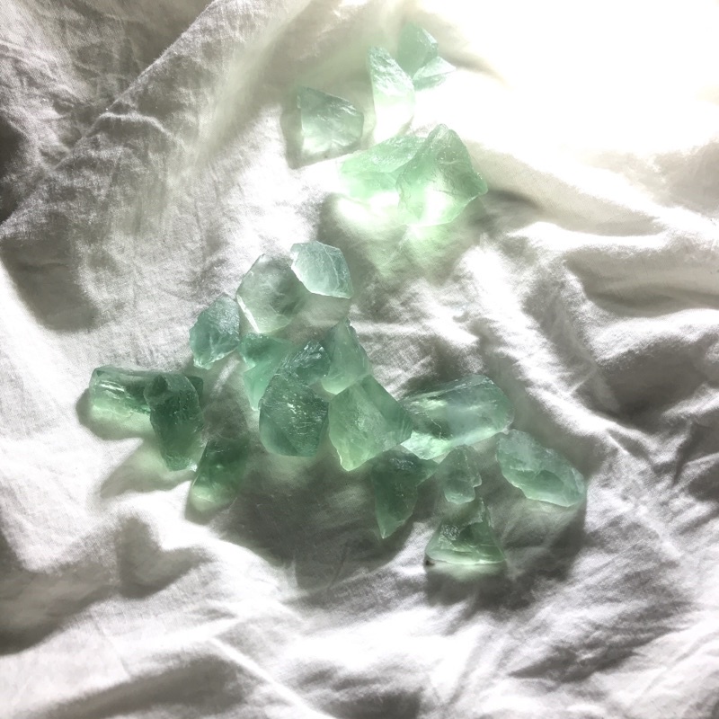 Đá flourite xanh mint