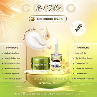 [Sẵn] Combo Thảo Mộc Xanh (1 kem face + 1 vàng)