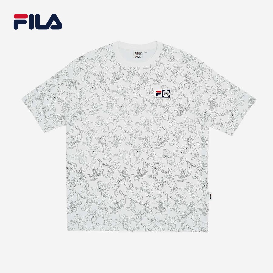 Áo thun tay ngắn thời trang unisex Looney Tunes x Fila - FW2RSF1142X-WHI