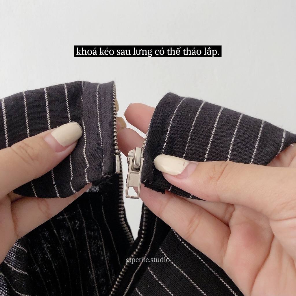 Áo hai dây đan dây thiết kế dạng corset tôn dáng basic phong cách hàn quốc