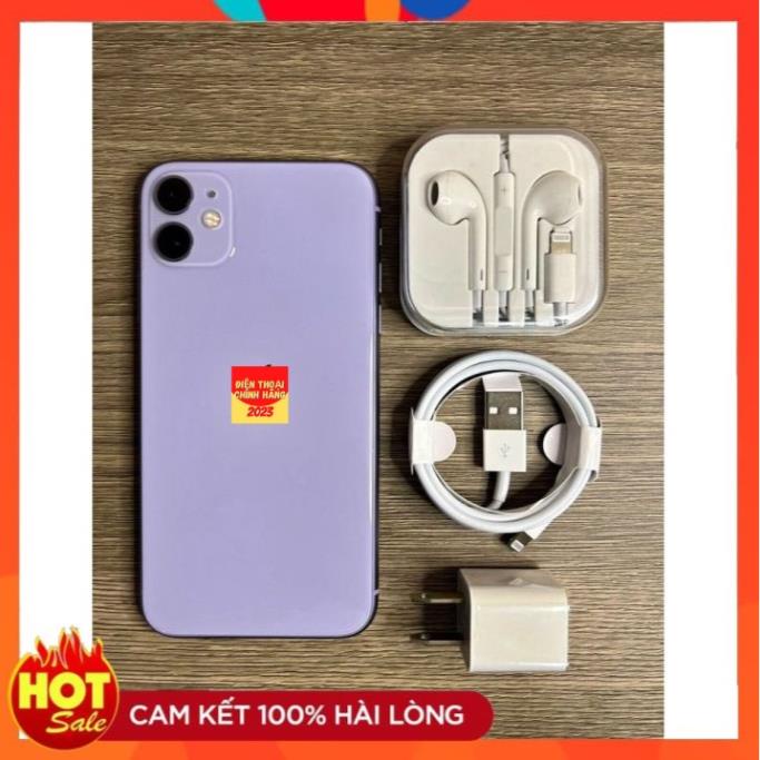 Điện thoại IP 11 bộ nhớ 128gb - Máy quốc tế chính hãng - LLA16 OK8