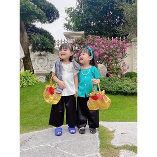 bộ bà ba cho bé- HÀNG CAO CẤP- lụa gấm cực đẹp
