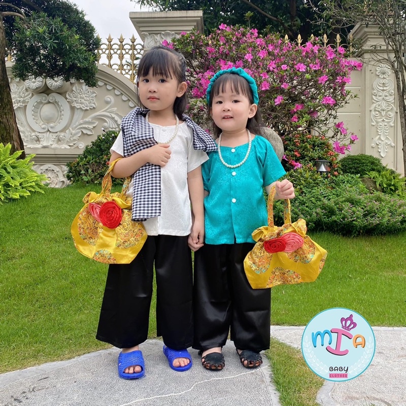bộ bà ba cho bé- HÀNG CAO CẤP- lụa gấm cực đẹp