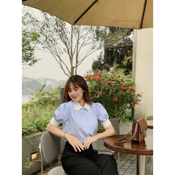 Áo somi ngắn tay Alisa Design by HuongTyt