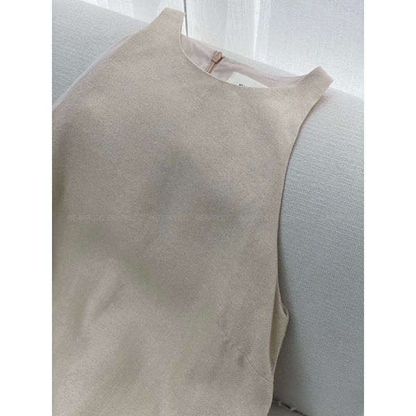 Iridescen Dress  Váy dáng dài trơn linen lấp lánh