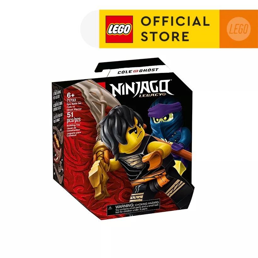 LEGO NINJAGO 71733 Đấu Trường Ninjago- Cole Đối Đầu Ghost Warrior ( 51 Chi tiết)