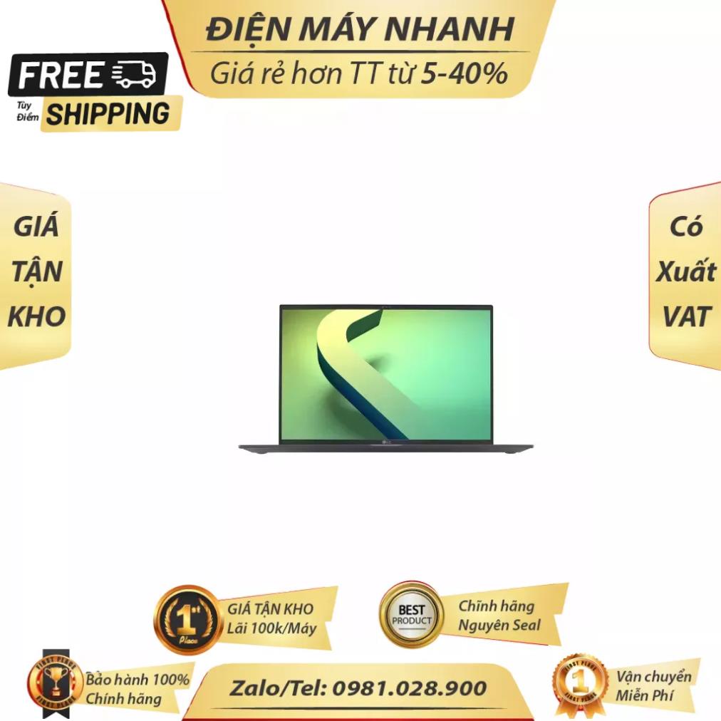 Laptop LG Gram 16ZD90Q-G.AX53A5 (16''| i5-1240P| 8GB|256GB| Non-OS) - Tặng Gram +view BH Hãng