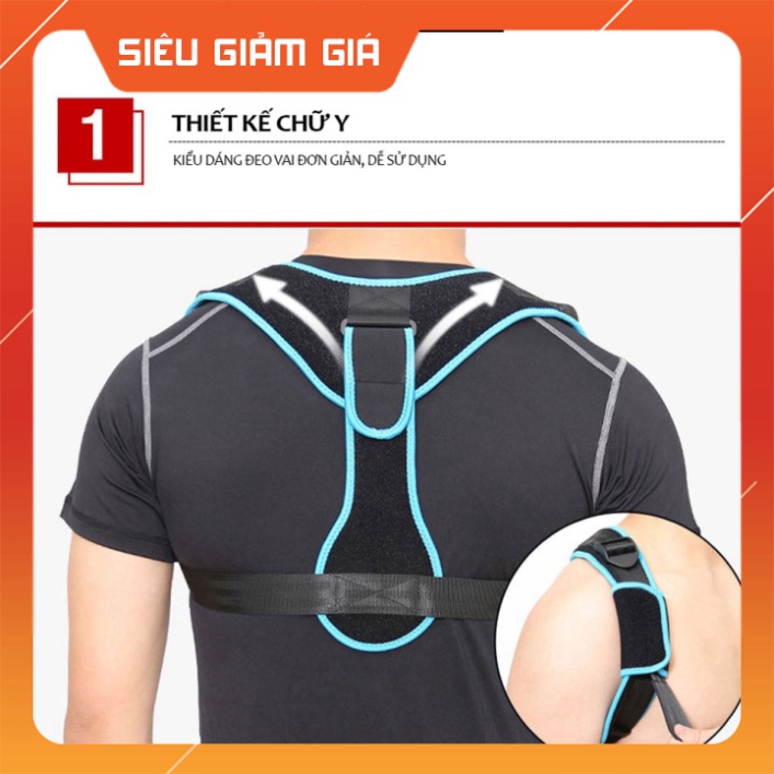 Đai chống gù lưng hàng hiệu Aolikes 3104 nhất mực xương đòn giữ thẳng xương cột sống tạo vẻ đẹp chống cận thị dhd43