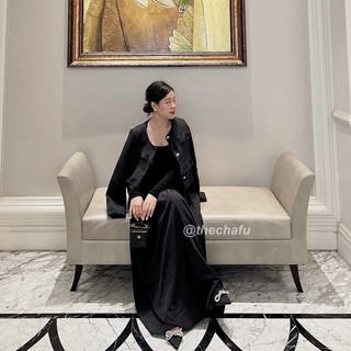 ĐẦM THUN PHỐI LỤA DÁNG DÀI