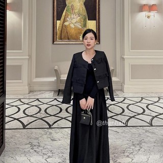 ĐẦM THUN PHỐI LỤA DÁNG DÀI
