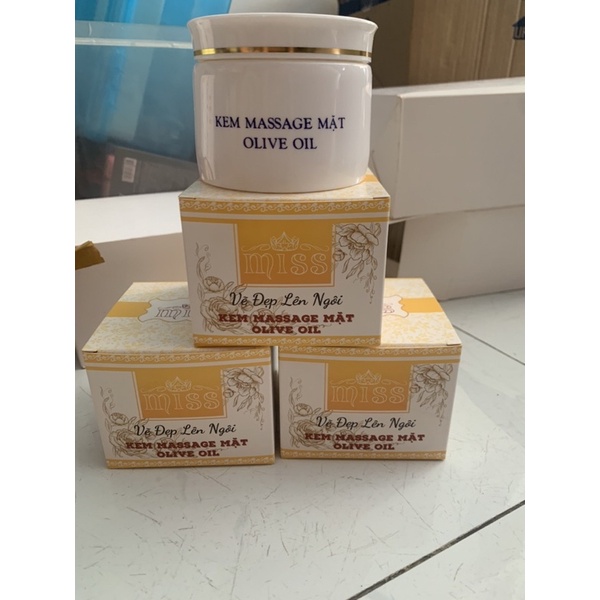 Kem Giữ Ẩm massage mặt VitaminE -OLIVE MISS 175g