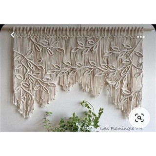 Macrame leaf decor, trang trí nhà cửa