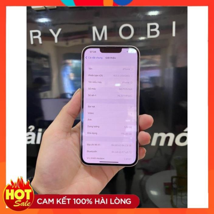 Điện thoại IP 13 dung lượng 128gb - Máy quốc tế chính hãng - LLA39 19BE | BigBuy360 - bigbuy360.vn