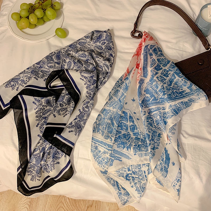 Băng Đô Cài Tóc Lụa Phong Cách Pháp Cổ Điển Thời Trang Cho Nữ 2021 Mới