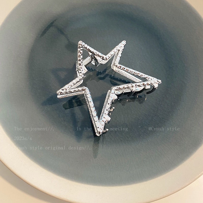 Kẹp Tóc Hình Ngôi Sao Năm Cánh Đơn Giản Thời Trang Mùa Hè