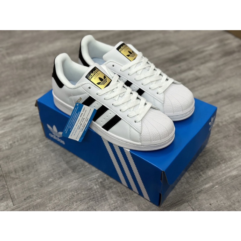 Giày Sneaker Adidas Super Star Tem Vàng - Good Quality