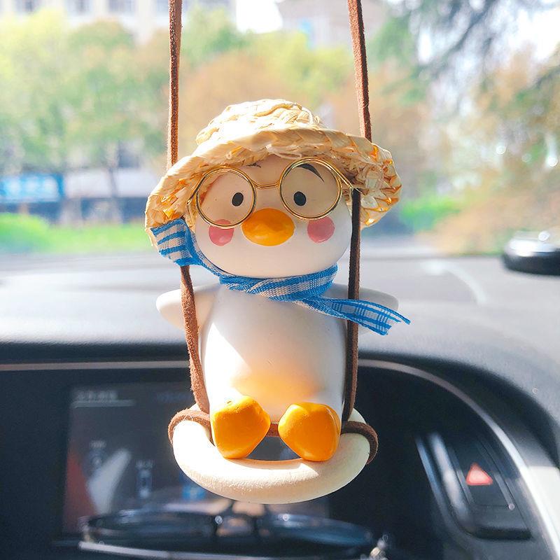 Phụ Kiện Treo Trang Trí Xe Hơi Hình Chú Vịt Con Hoạt Hình Đáng Yêu