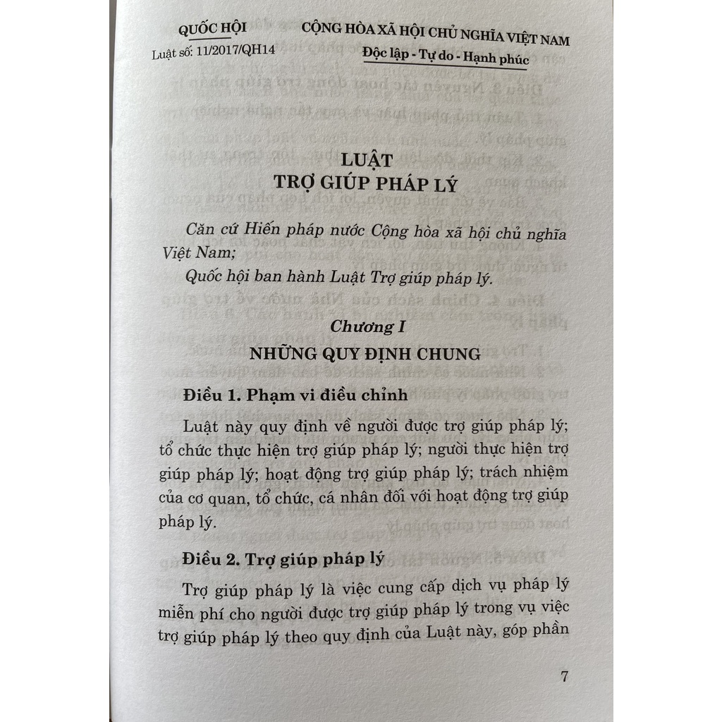 Sách Luật Trợ Giúp Pháp Lý