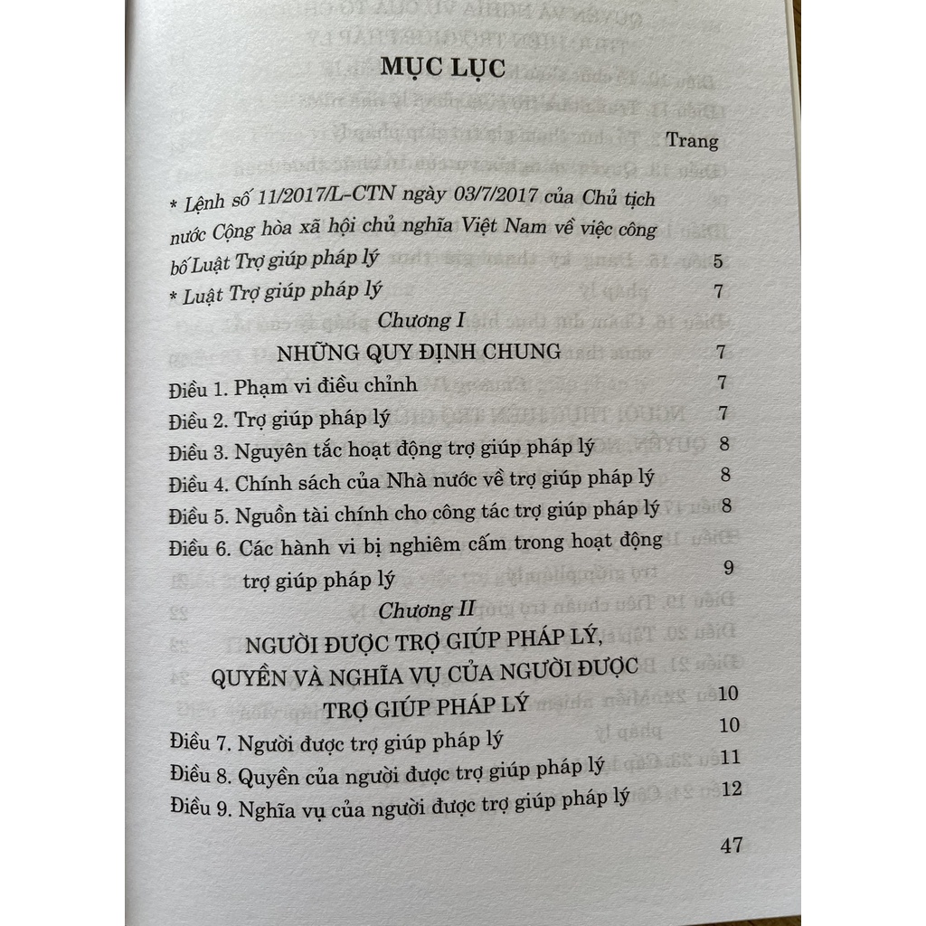 Sách Luật Trợ Giúp Pháp Lý