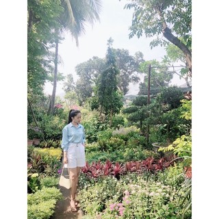 quần short nữ linen lưng cao