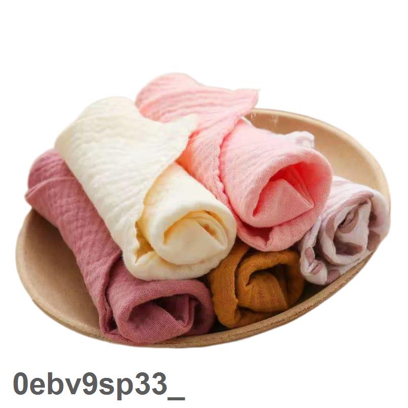 Sỉ số lượng lớn Set 5 khăn lau mặt/ khăn tay vải cotton hình vuông dành cho bé sơ sinh
