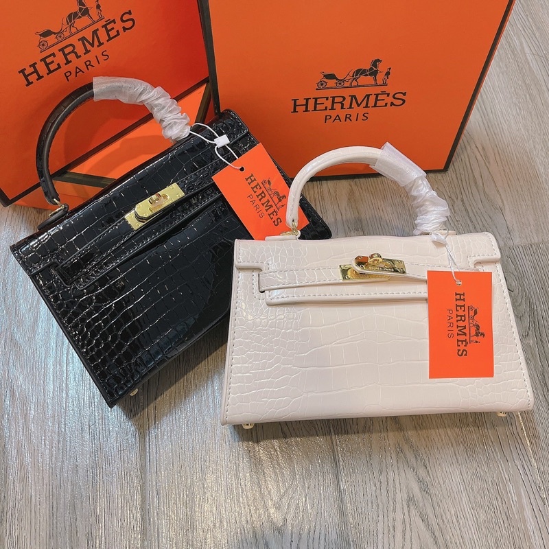 Túi HM da rắn size 22cm