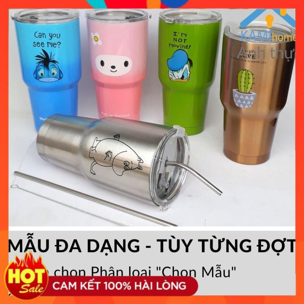 Ly giữ nhiệt Inox Thái Lan 900ml, Cốc giữ nhiệt cách chân không cao cấp, nhiều mẫu mã đa dạng