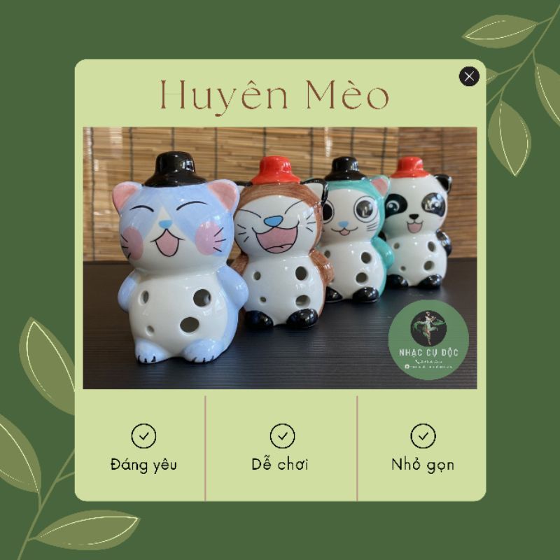 Nhạc cụ Huyên Mèo kích thước nhỏ nhắn đáng yêu, âm thanh tươi tắn vui vẻ