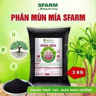 Mùn mía Sfarm - phân bón hữu cơ 2kg