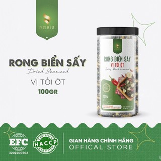Rong biển sấy tỏi ớt ROBIS thơm ngon đậm vị, giòn tan trong miệng 100g