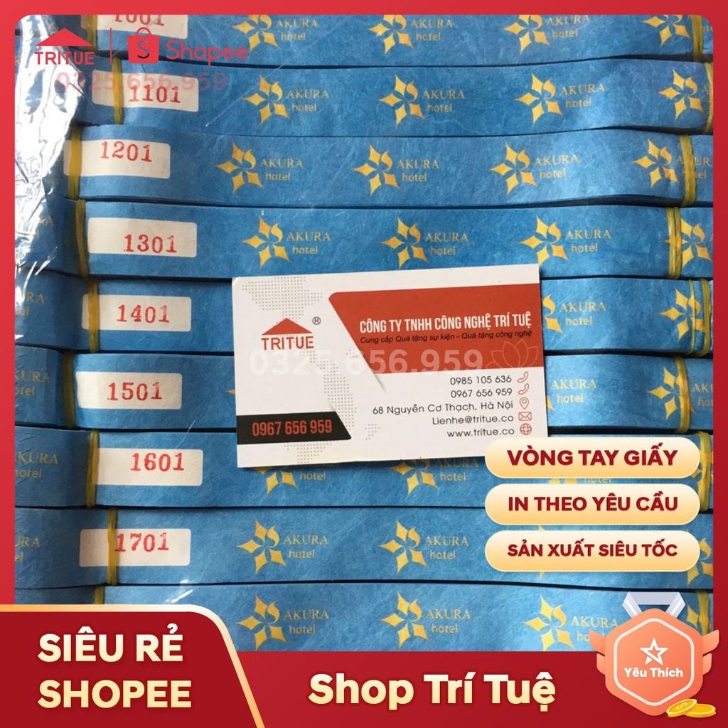 IN ẤN VÒNG TAY TỔ CHỨC SỰ KIỆN - CƠ SỞ CHUYÊN CUNG CẤP VÒNG ĐEO TAY GIẤY