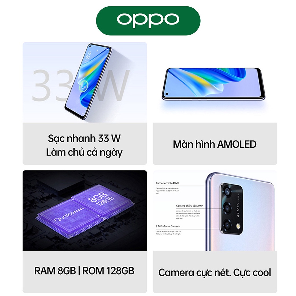 [SALE THÁNG 4] Điện thoại OPPO A95 (8GB/128GB) - Hàng Chính Hãng fullbox nguyên seal bảo hành 12 tháng | BigBuy360 - bigbuy360.vn