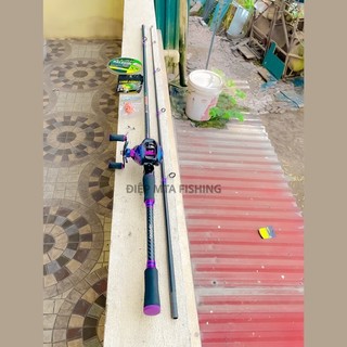 Combo lure máy ngang ánh tím tải cá 3-9kg