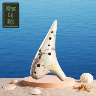 Nhạc cụ kèn Ocarina 12 lỗ họa tiết phong cảnh | Nhẹ thổi, lên quãng dễ dàng