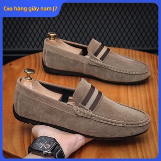 2023 mới giày lười đế mềm doudou đa năng mẫu cho nam
