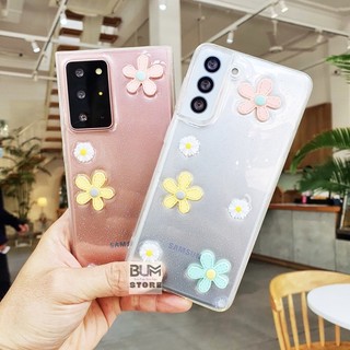Ốp lưng Samsung Galaxy Note 20 Ultra / Note 20 / Note 10 Plus / Note 10 / S10 Plus / Note 9 Dẻo Hoa Nhựa Nổi