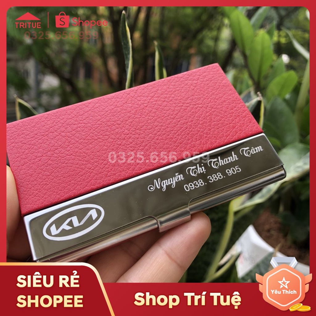 Hộp đưng danh thiếp kHắc logo KIA hãng oto siêu đẹp ở hà Nội