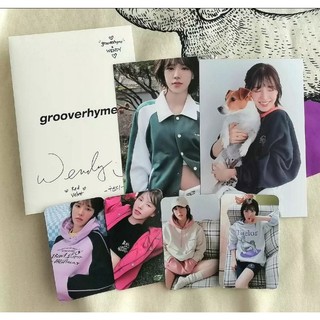Ảnh official photocard Red Velvet Grooverhyme Wendy album Day 1 day 2 kihno Guidebook nguyên seal Reve festival card