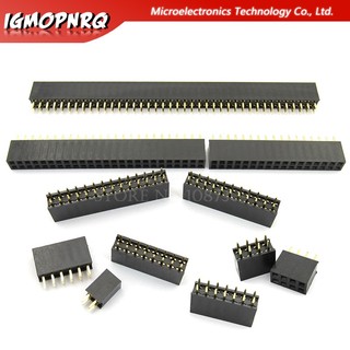 Set 10 Đầu Nối Pin 2.54mm 2 * 2p 3 Pin 4 Pin 5 Pin 6 Pin 7 Pin 8 Pin 9 Pin 20 Pin