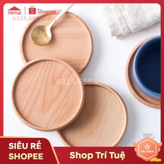 Đế lót ly bằng gỗ, miếng kê cốc bằng gỗ, lót cốc gỗ cho quán cafe nhà hàng sang trọng