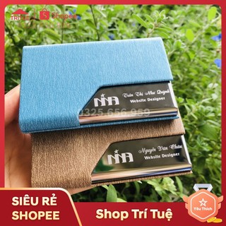 Ví đựng thẻ ngân hàng atm, name card - Hộp đựng card visit, namcard thời trang tiện dụng bằng da Mã 980