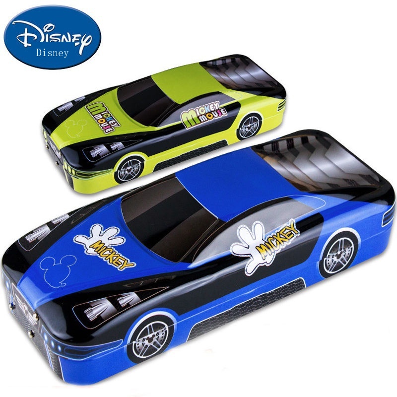 Hộp Bút Bằng Sắt Ba Lớp Đa Năng Hình Xe Hơi Disney Cho Học Sinh Tiểu Học Nam Nữ