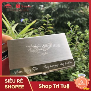 Hộp Đựng Card Visit Cầm Tay, Nhỏ Gọn Làm Từ Inox Không Gỉ _NC061 Quà Tặng Văn Phòng Ý Nghĩa [ Có Khắc Theo Yêu Cầu ]